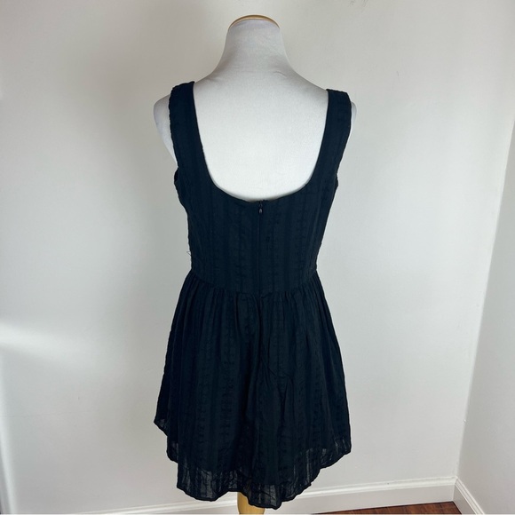 NWT COMMENSE Black Mini Dress Size M - Picture 2 of 5